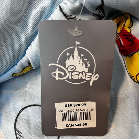 Disney Light Blue Winnie the Pooh pajama bottoms extra small NWT - Picture 4 of 6